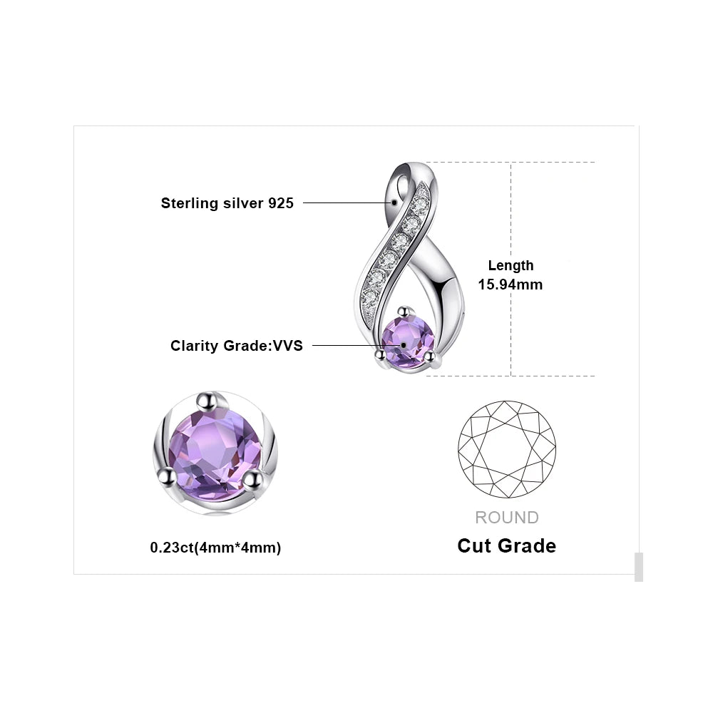 AVERLLA™ Infinity Amethyst Pendant Necklace