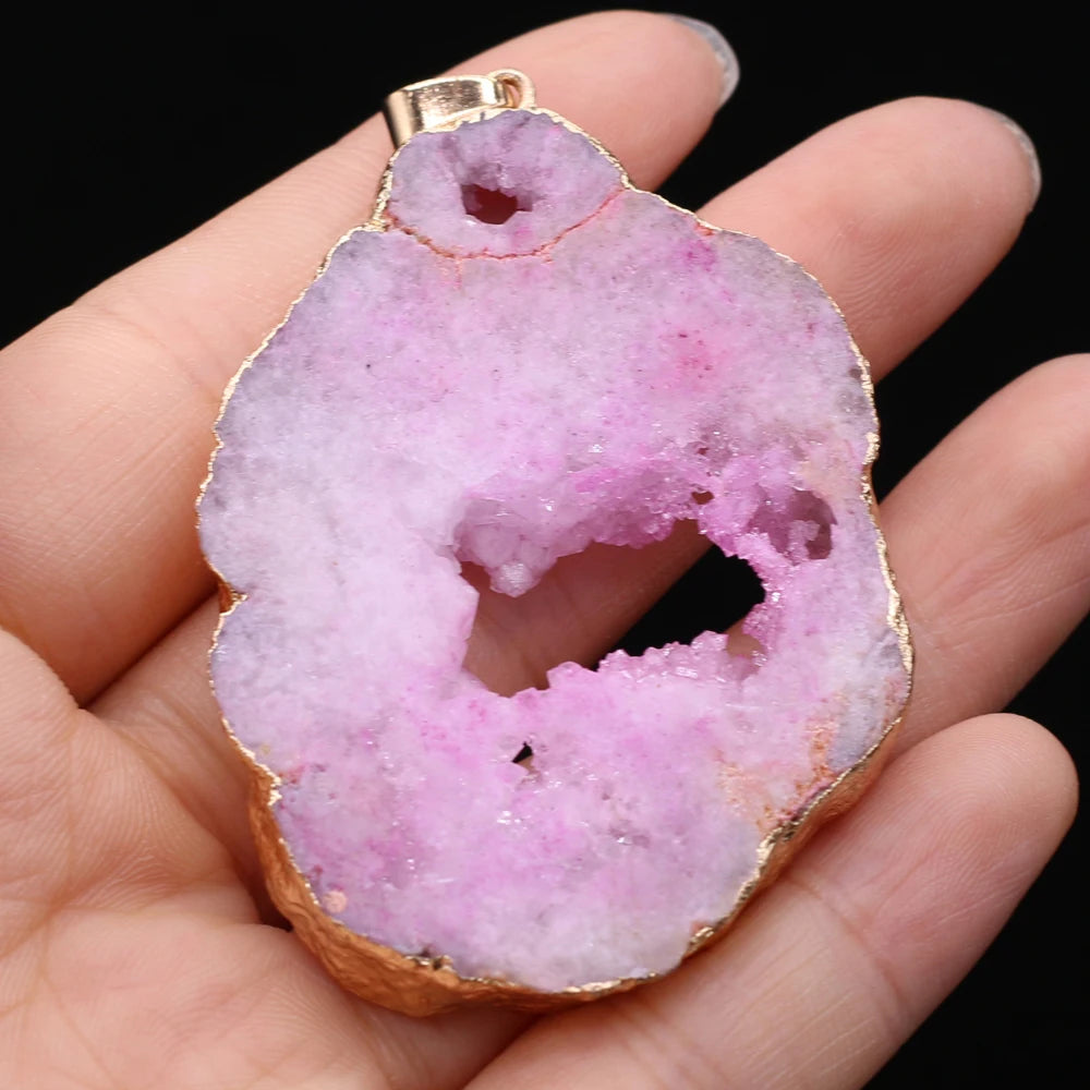 AVERLLA™ Mystic Druzy Crystal Natural Stone Pendants