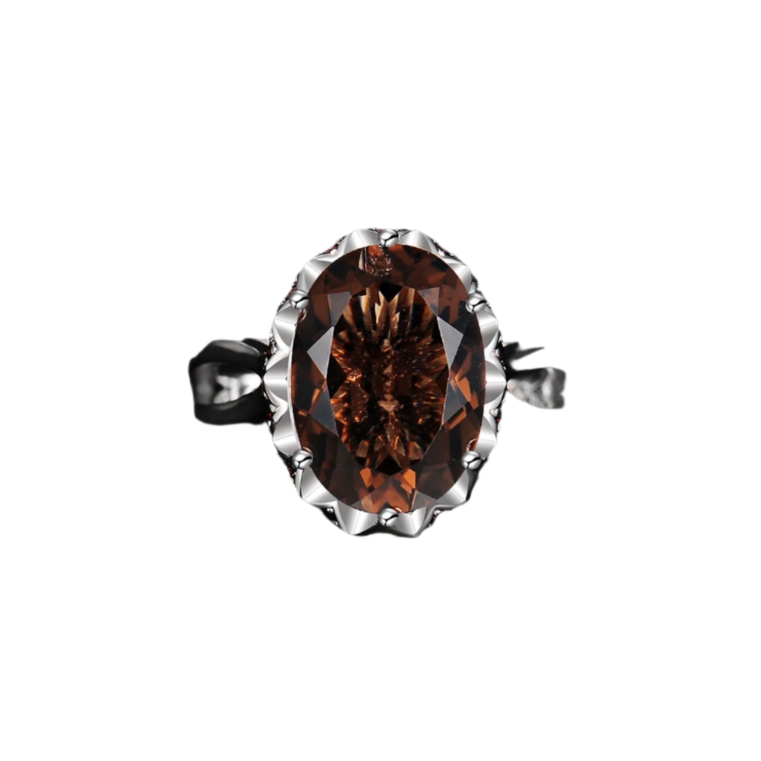 AVERLLA™ Majestic Smoky Quartz Cocktail Ring