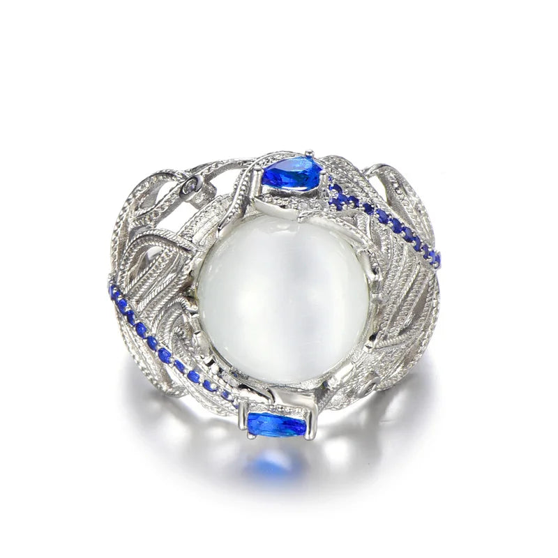 AVERLLA™ Opal Radiance Sterling Silver Ring