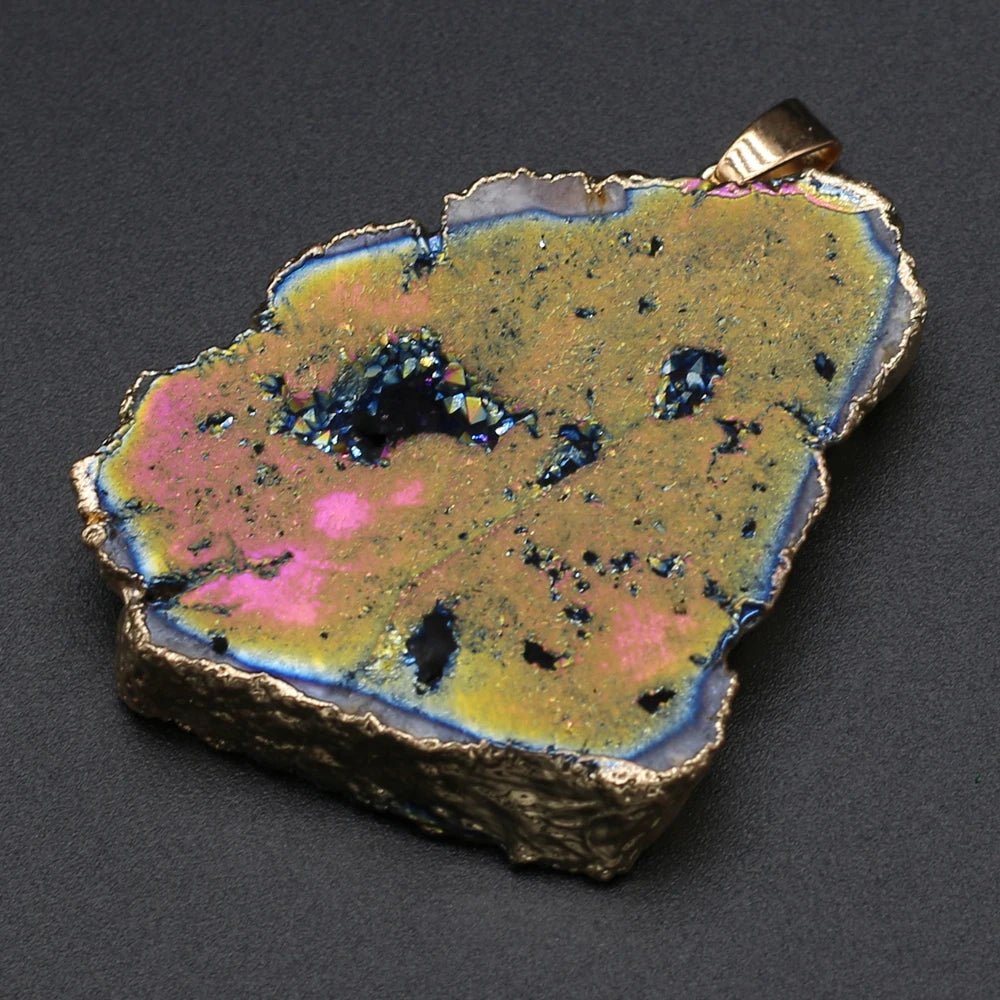 AVERLLA™ Mystic Druzy Crystal Natural Stone Pendants