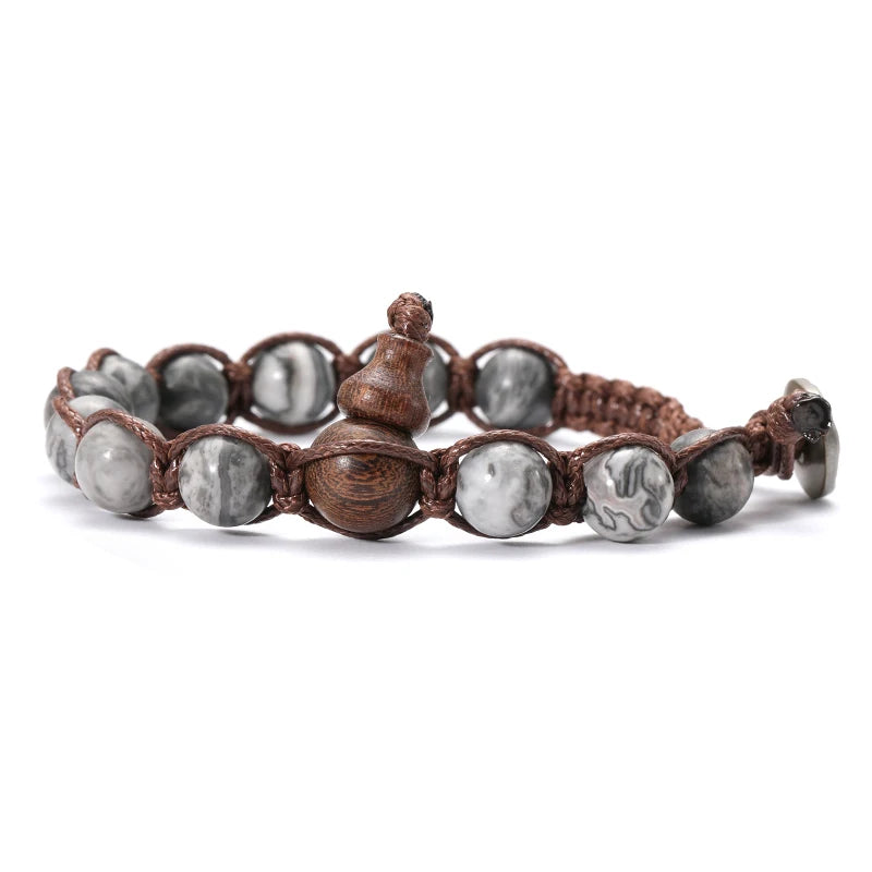 AVERLLA™ Serenity Ruyi Gourd Natural Stone Meditation Bracelet