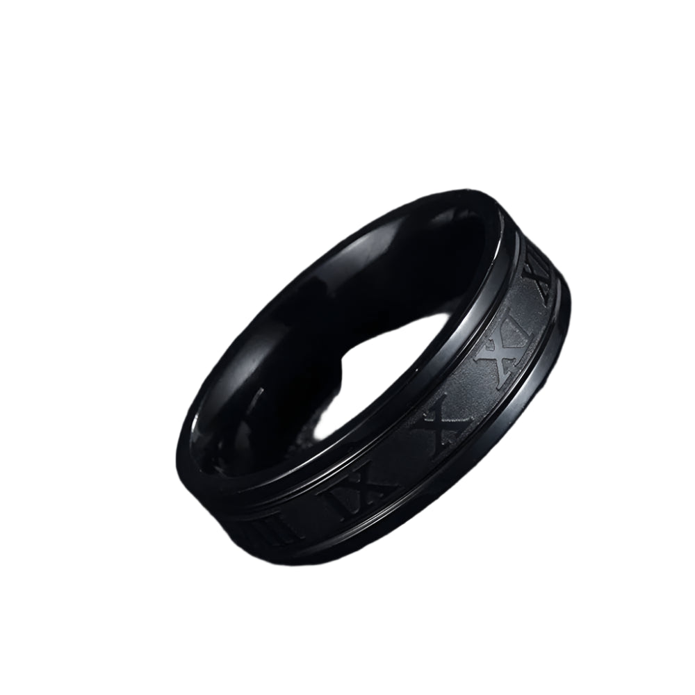 AVERLLA™ Roman Digital Punk Stainless Steel Ring