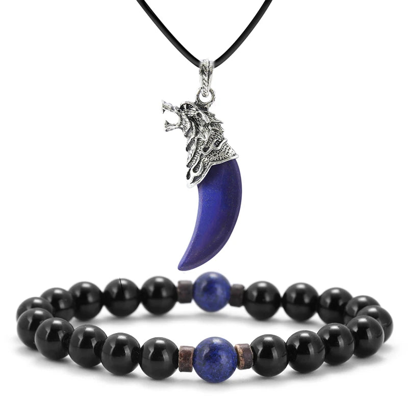 AVERLLA™ Volcanic Rock Beaded Bracelet with Tibetan Buddha