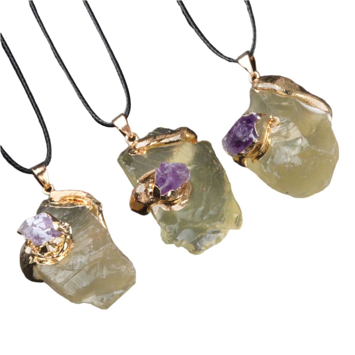 AVERLLA™  Crystal Fluorite Natural Raw Stone Irregular Pendant