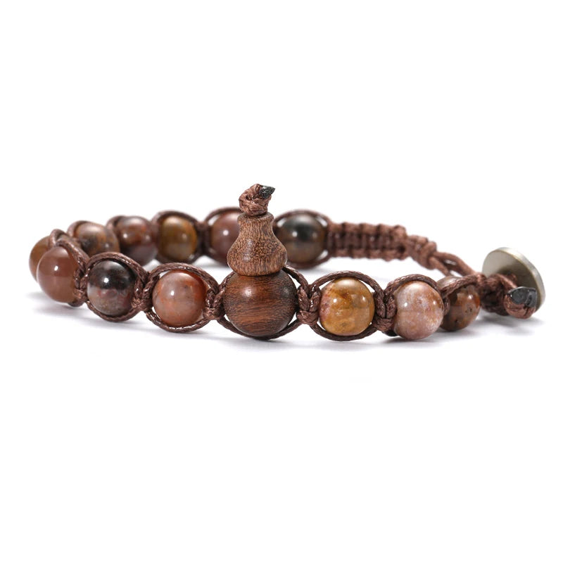 AVERLLA™ Serenity Ruyi Gourd Natural Stone Meditation Bracelet