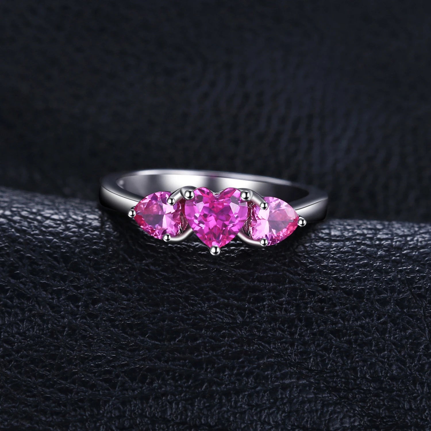 AVERLLA™ Pink Sapphire Triple Stone Ring