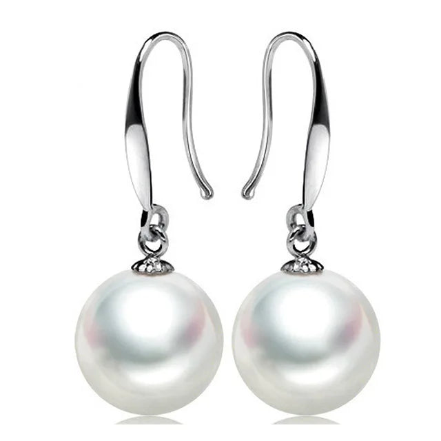 AVERLLA™ Vintage Pearl Drop Earrings in 925 Sterling Silver