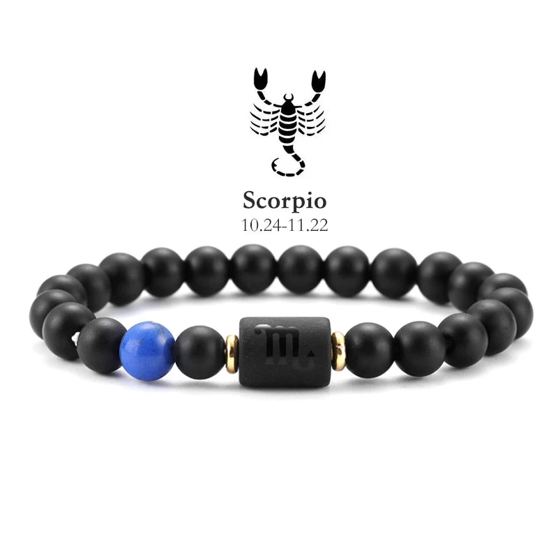 AVERLL™ 12 Star Signs Natural Stone Bracelets