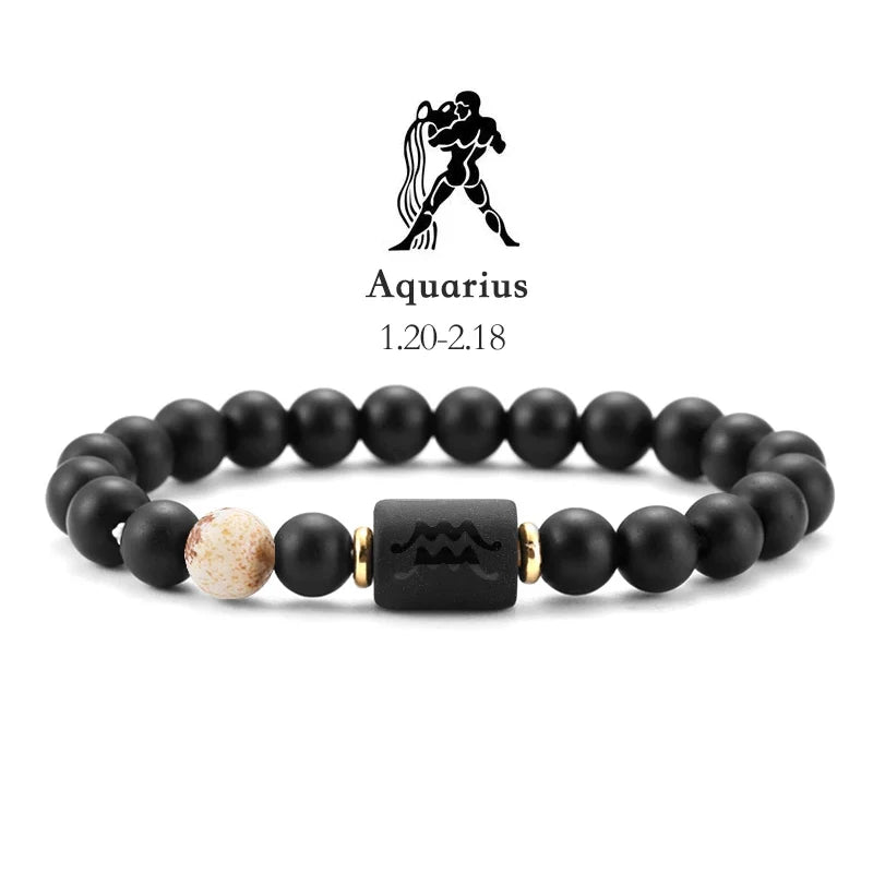 AVERLL™ 12 Star Signs Natural Stone Bracelets