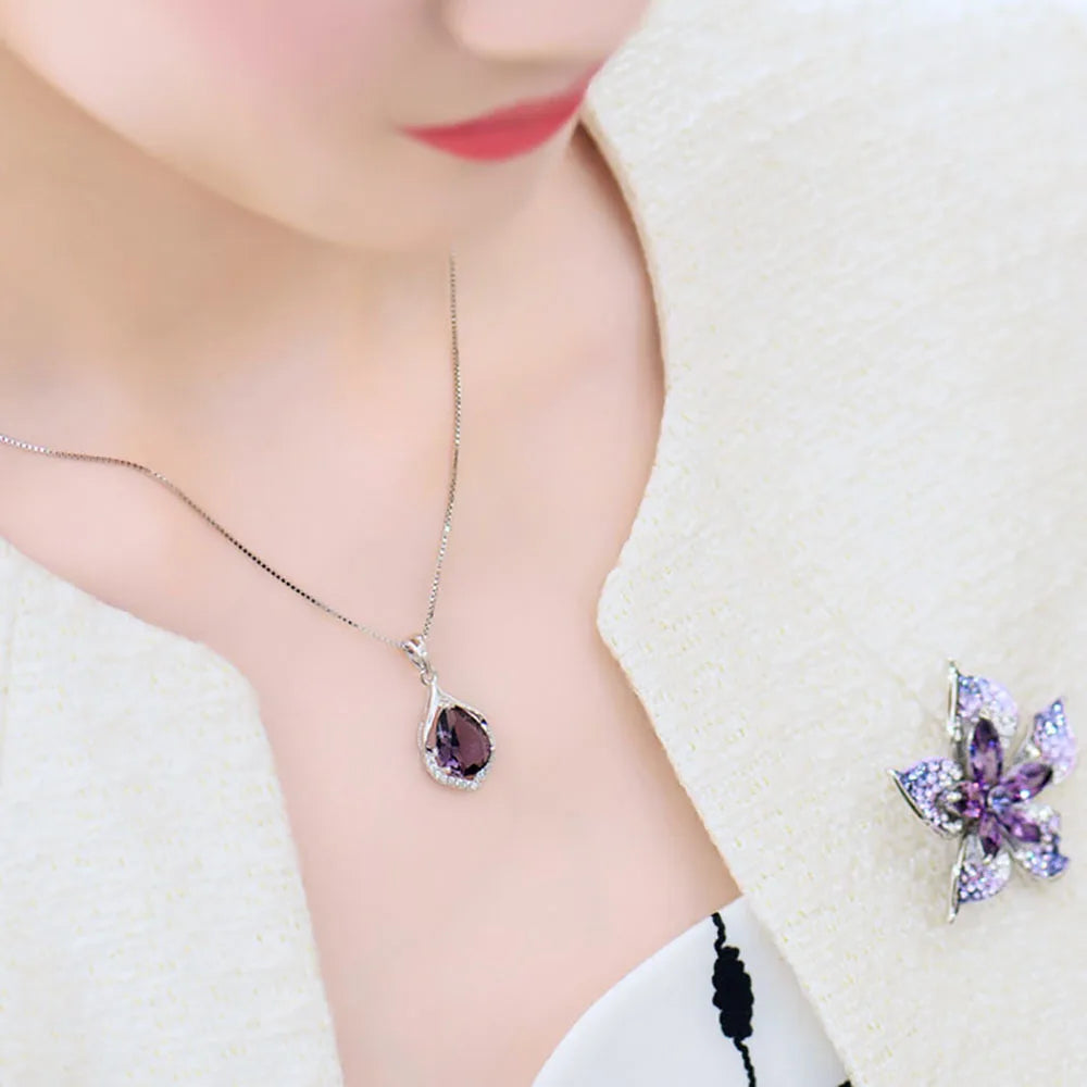 AVERLLA™ Mystic Amethyst Clavicle Necklace