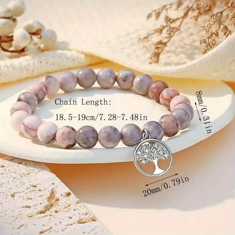 AVERLLA™ Tree of Life Natural Stone Bracelets – Heartfelt Gifts for Mom, Nana & Grandma