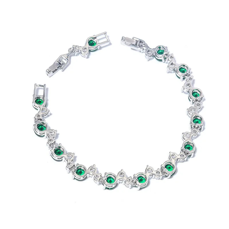 AVERLLA™ Elegant 925 Silver Zircon Bracelet for Women