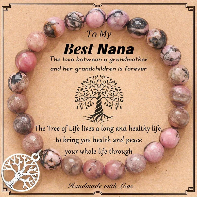 AVERLLA™ Tree of Life Natural Stone Bracelets – Heartfelt Gifts for Mom, Nana & Grandma