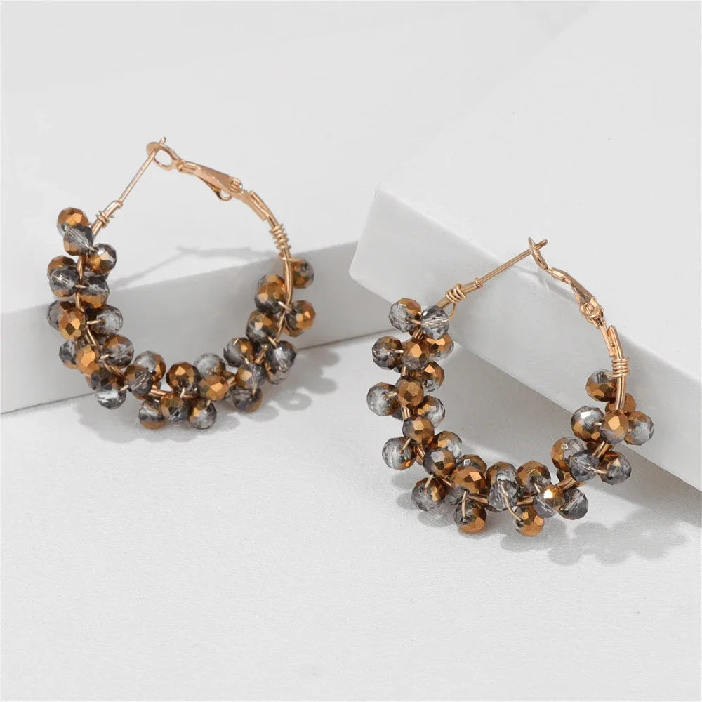 AVERLLA™ Crystal Beads Earrings Multicolour Crystal Beads