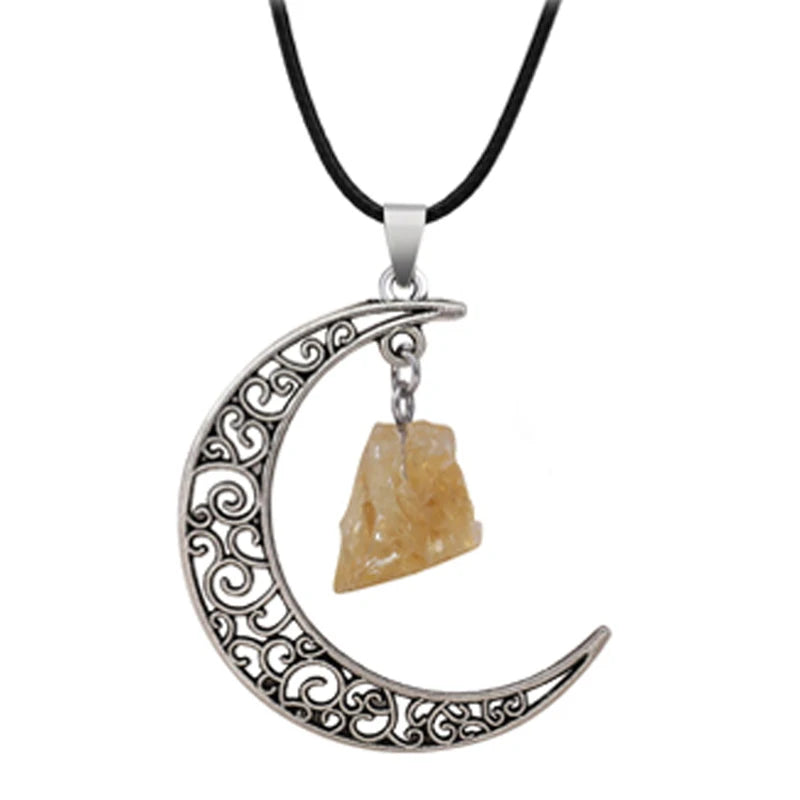 AVERLLA™ Star & Moon Crystal Pendant Necklace