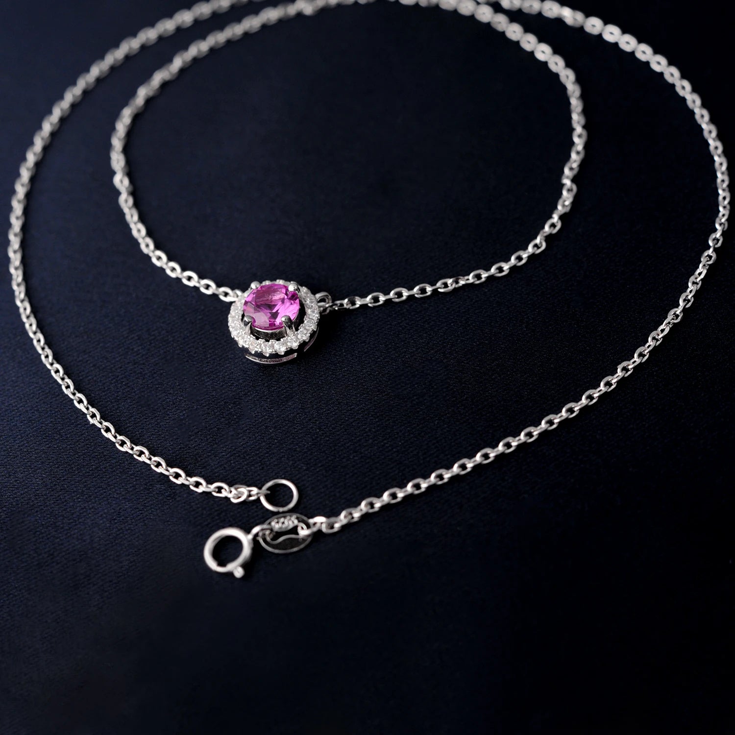 AVERLLA™ Blush Radiance Pink Sapphire Pendant Necklace