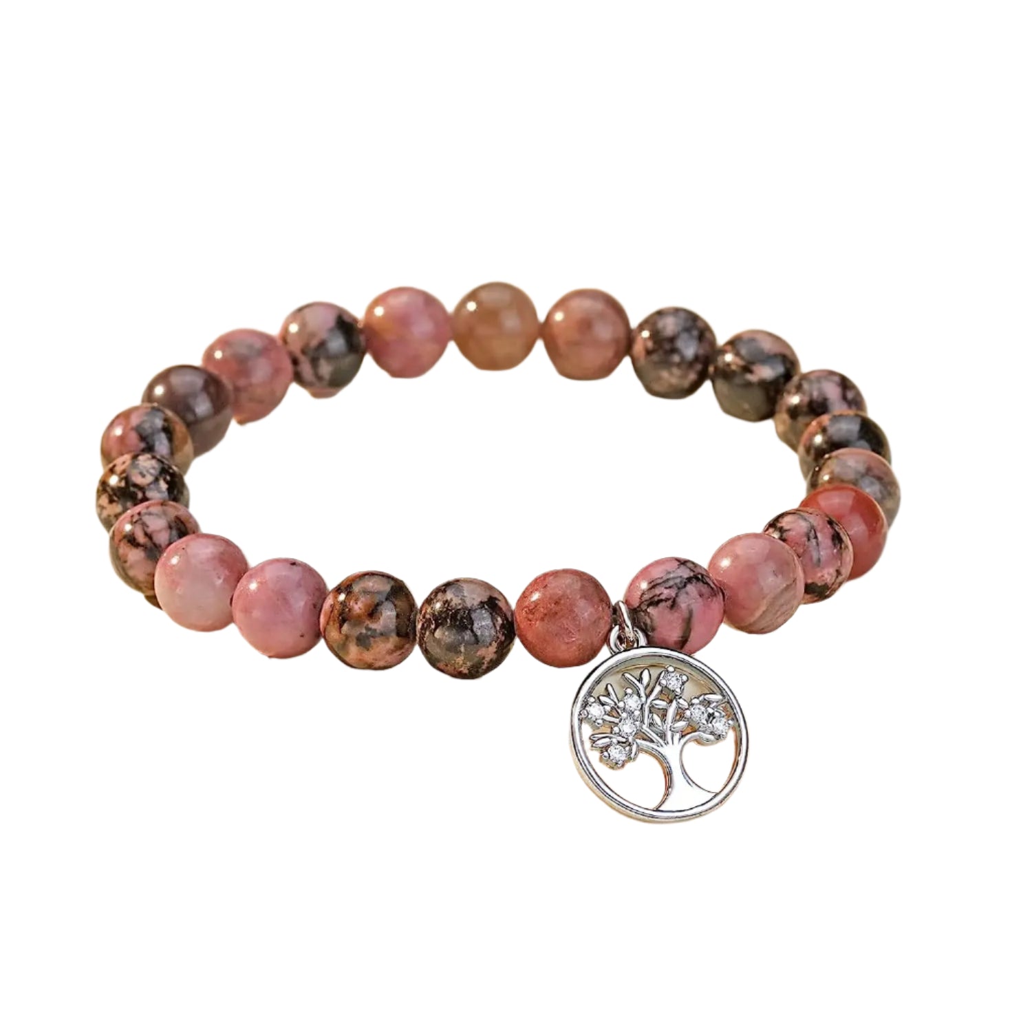 AVERLLA™ Eternal Bloom Purple Agate & Rhodochrosite Bracelet