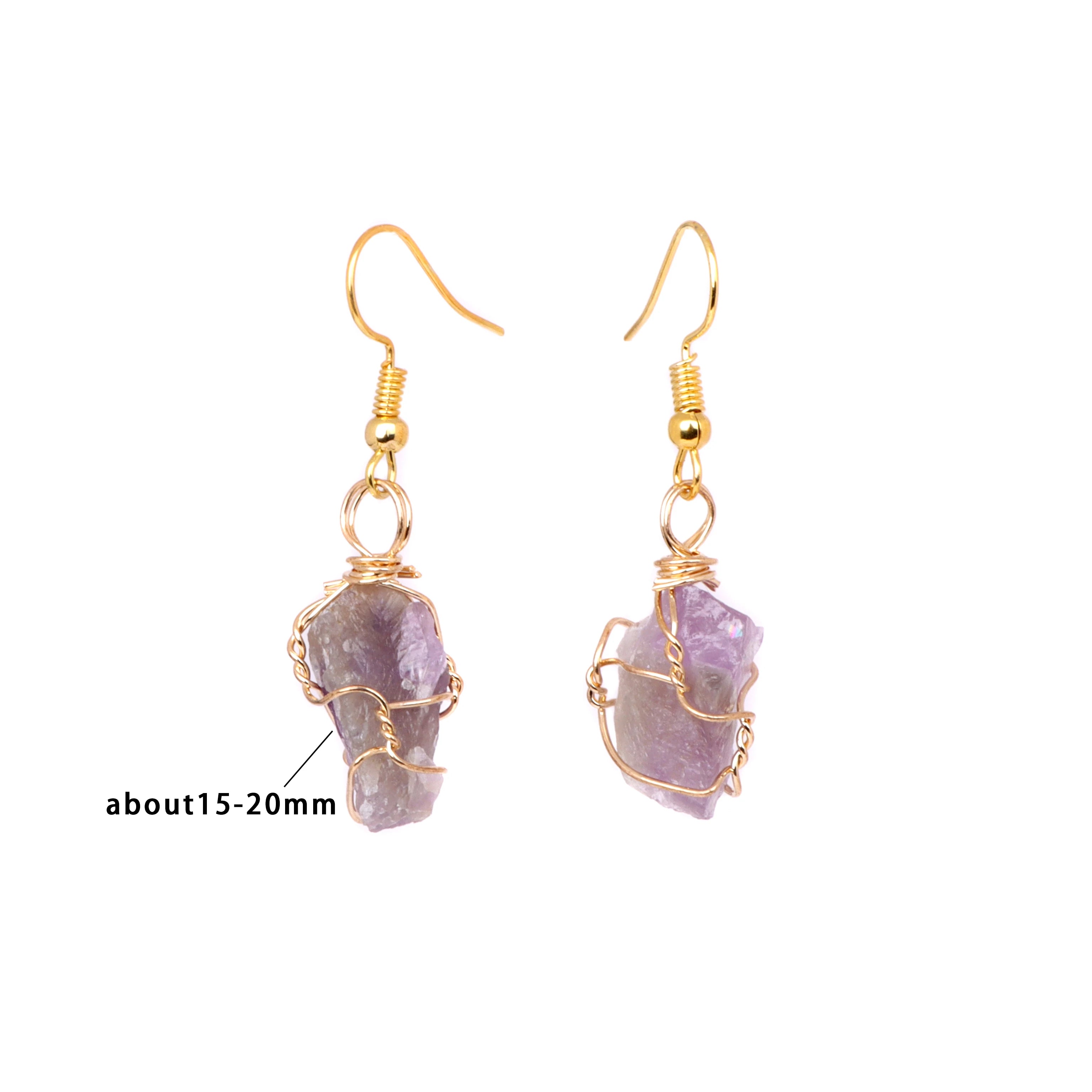 AVERLLA™ Stone Rock Crystal Wrap Earrings Natural