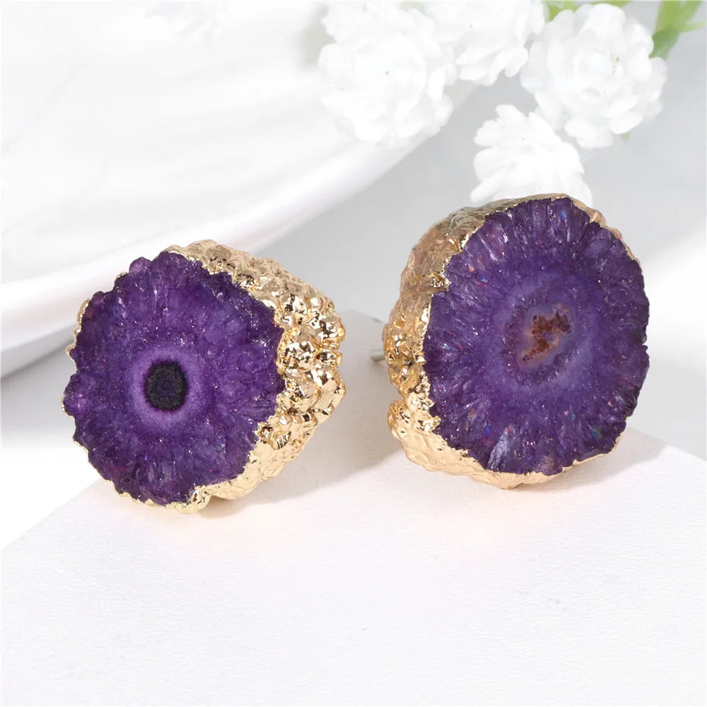 AVERLLA™ Natural Druzy Crystal Earrings