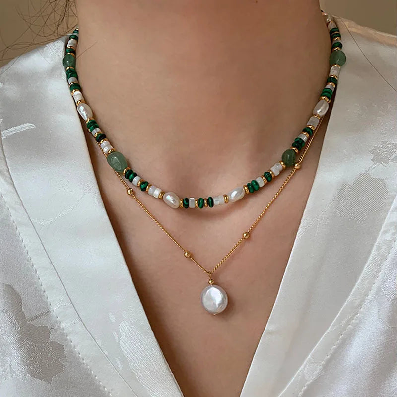 AVERLLA™ Radiant Harmony Freshwater Pearl & Jade Jewelry Set