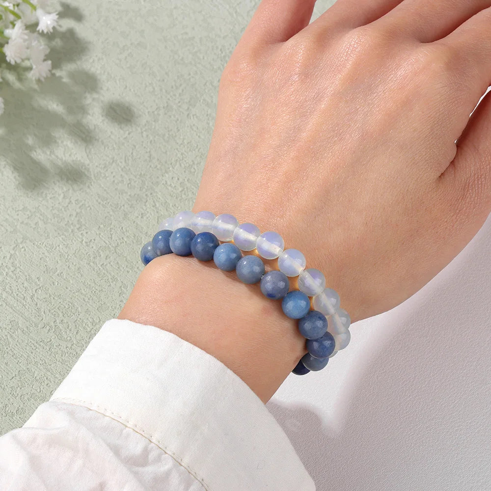 AVERLLA™ Natural Stone Elastic Bracelets – Lapis