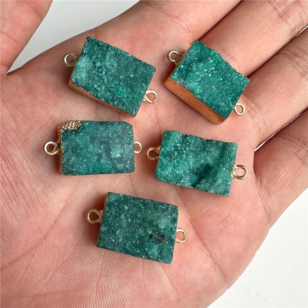 AVERLLA™ Natural Blue Druzy Stone Pendant