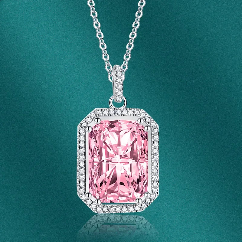 AVERLLA™ Rectangle Zircon Pendant Necklace for Women