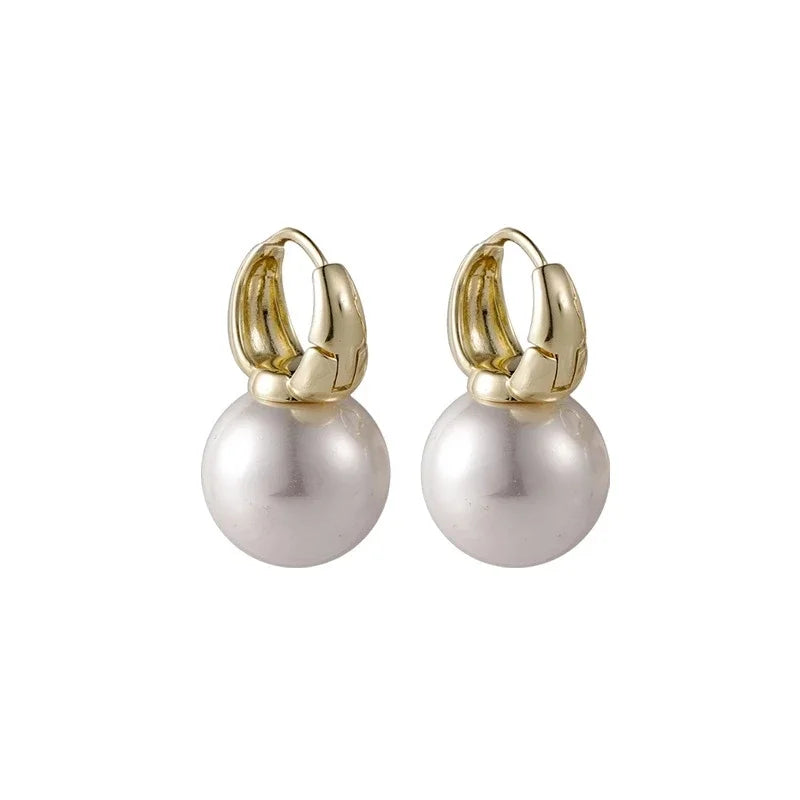 AVERLLA™ Minimalist Silver Pearl Earrings for Women