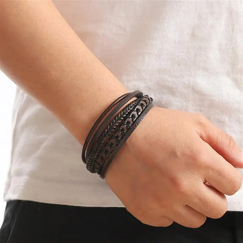 AVERLLA™ Classic Multilayer Leather Bracelet