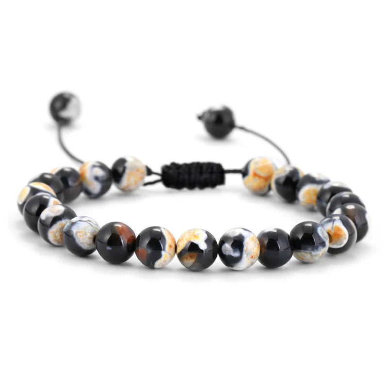 AVERLLA™ Healing Lava Stone & Tiger Eye Beads Adjustable Bracelet