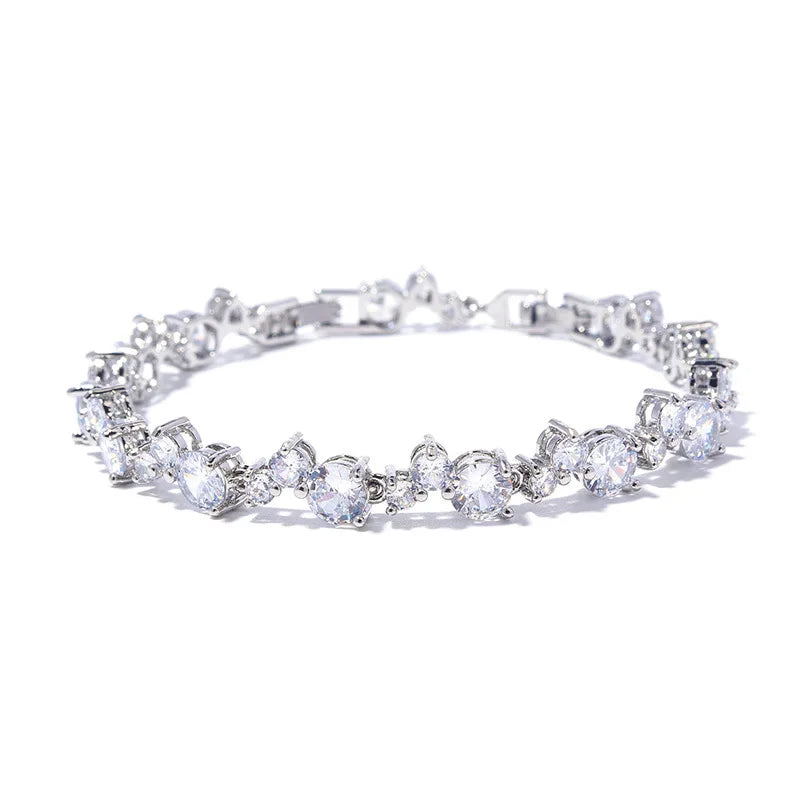 AVERLLA™ Elegant 925 Silver Zircon Bracelet for Women