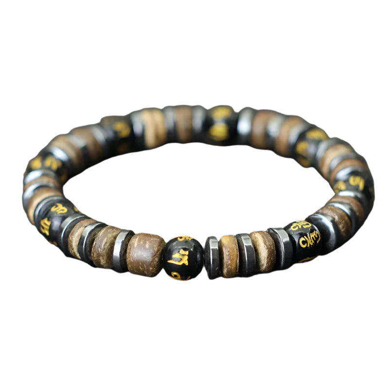 AVERLLA™ Vintage Men’s Natural Stone & Wooden Bracelet