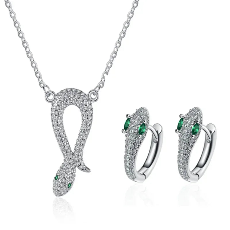 AVERLLA™ 925 Sterling Silver Snake Jewelry Set for Women