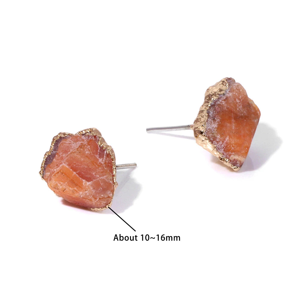 AVERLLA™ Natural Druzy Round Earrings