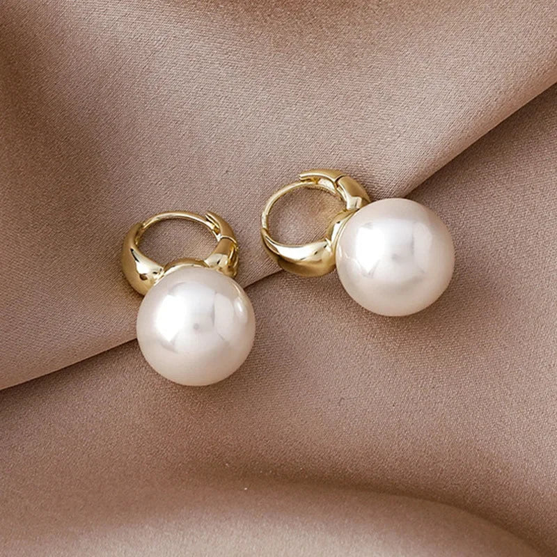 AVERLLA™ Minimalist Silver Pearl Earrings for Women