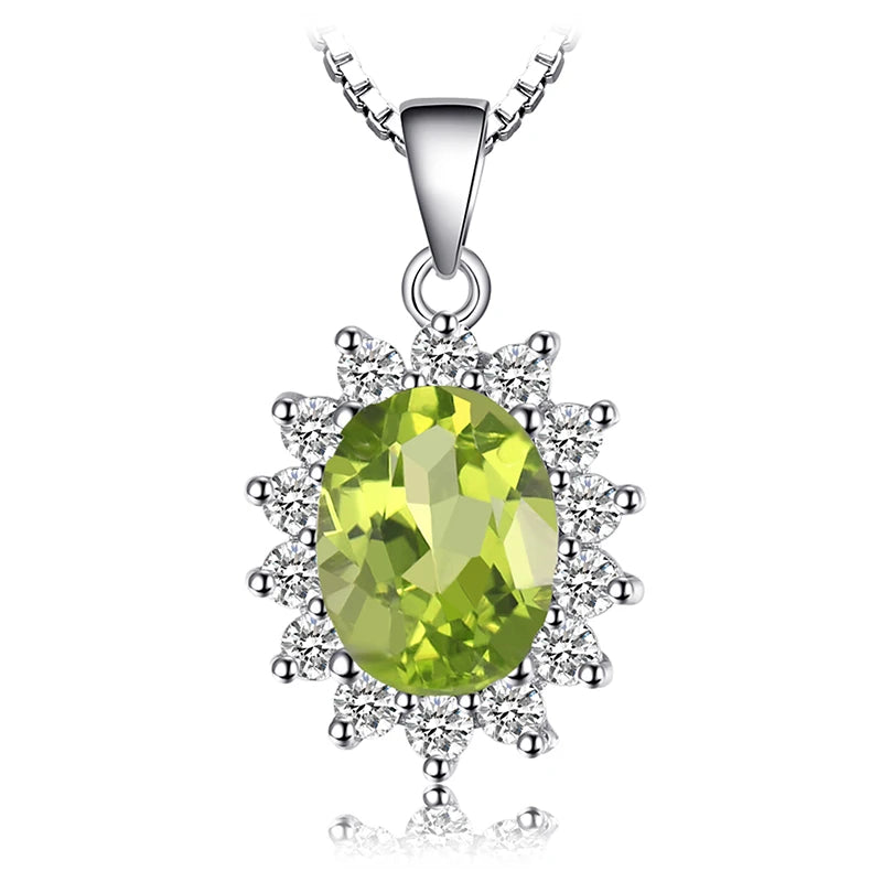 AVERLLA™ Created Alexandrite Sapphire & Multi-Gemstone Silver Pendant Necklace