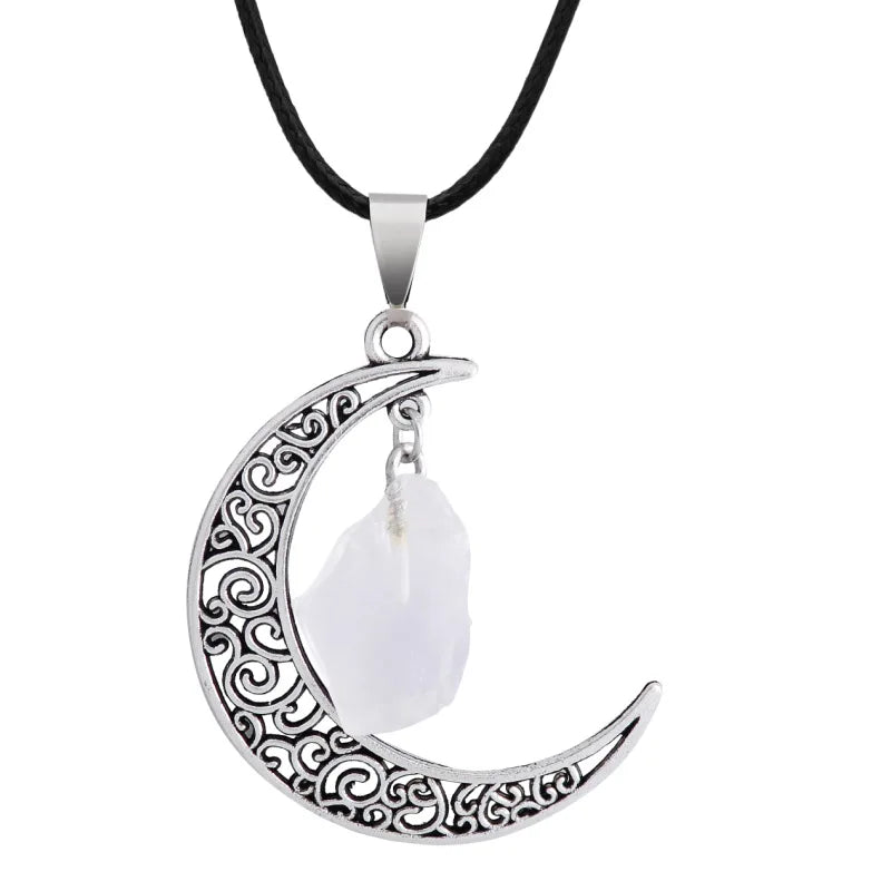 AVERLLA™ Star & Moon Crystal Pendant Necklace