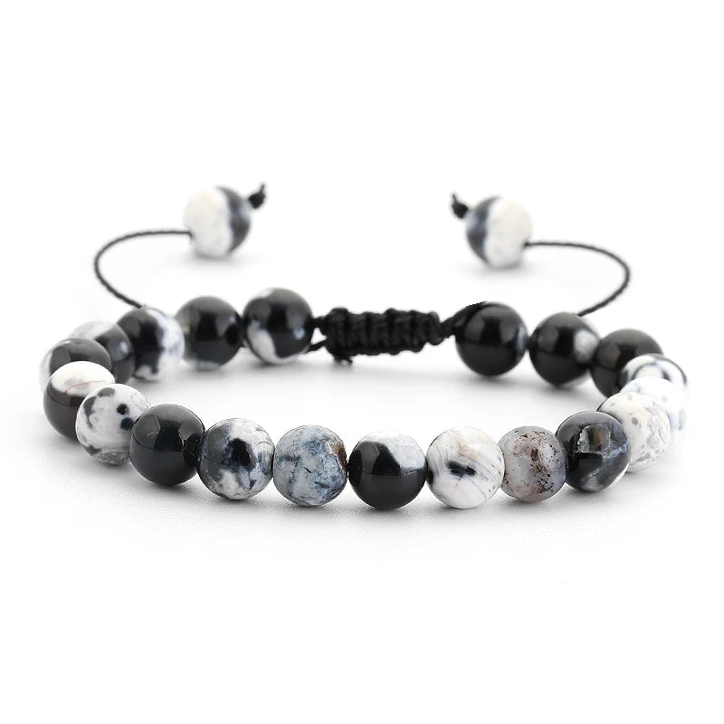 AVERLLA™ Healing Lava Stone & Tiger Eye Beads Adjustable Bracelet