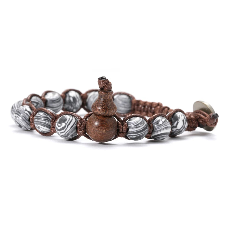 AVERLLA™ Serenity Ruyi Gourd Natural Stone Meditation Bracelet