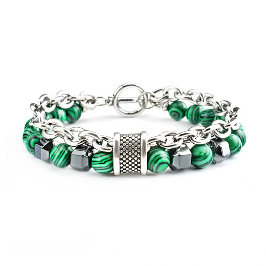 AVERLLA™ Malachite Bead Chain Bracelet