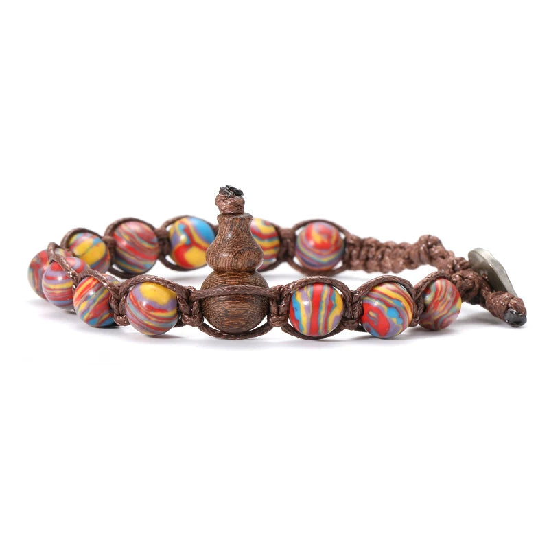 AVERLLA™ Serenity Ruyi Gourd Natural Stone Meditation Bracelet