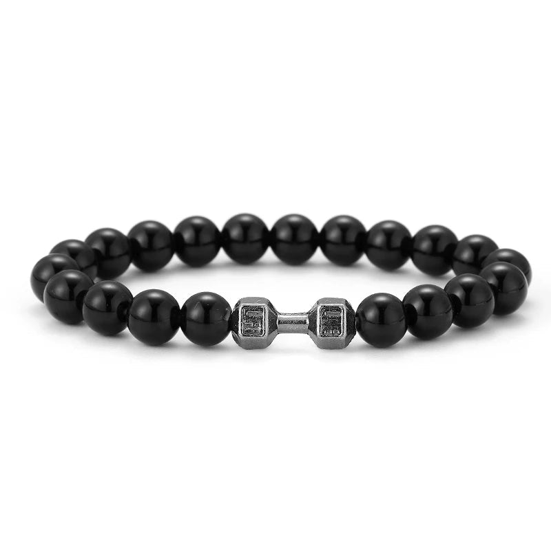 AVERLLA™ Lava Power Volcanic Stone Dumbbell Bracelet