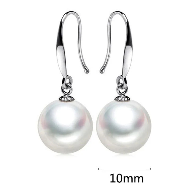 AVERLLA™ Vintage Pearl Drop Earrings in 925 Sterling Silver