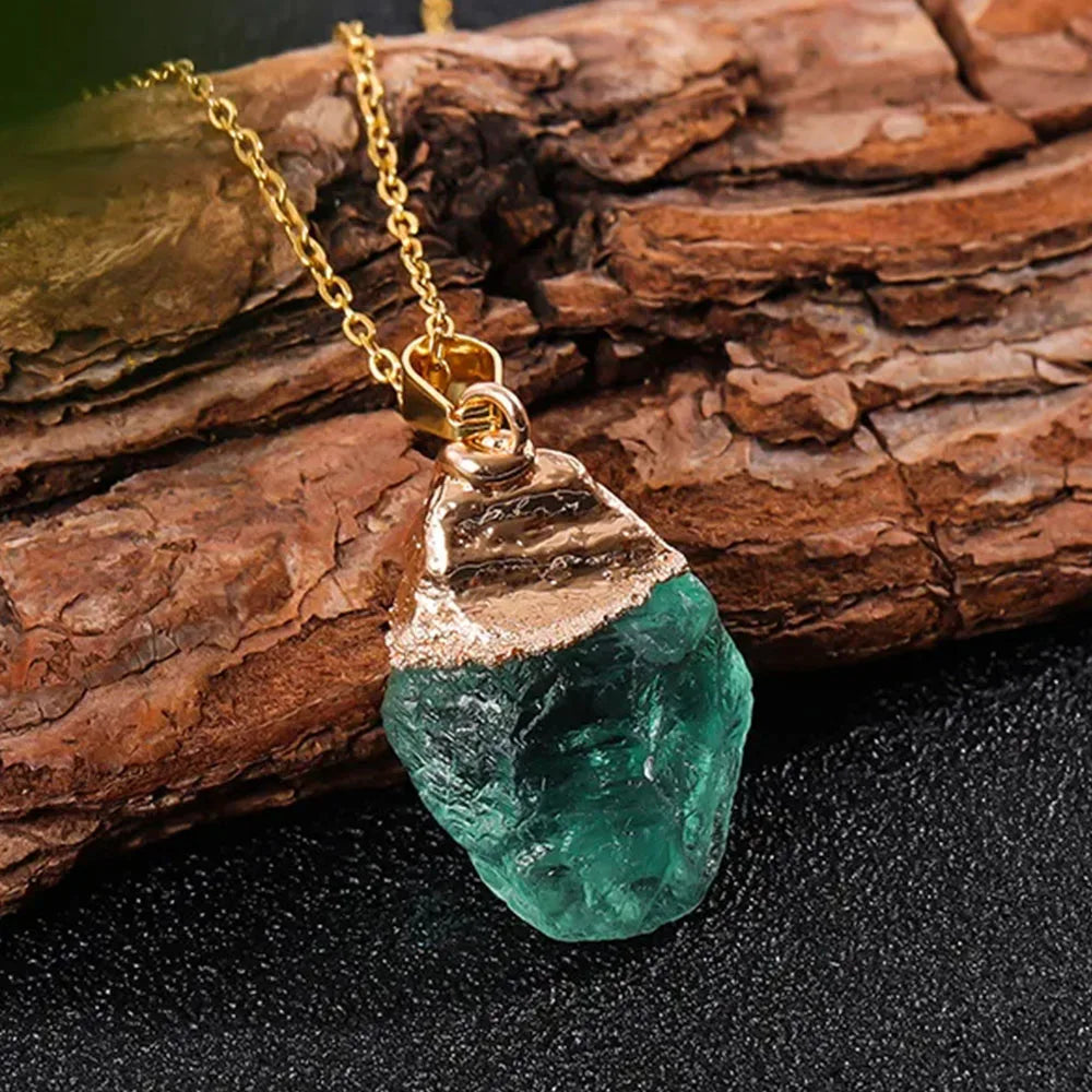 AVERLLA™ Natural Green Fluorite Healing Pendant