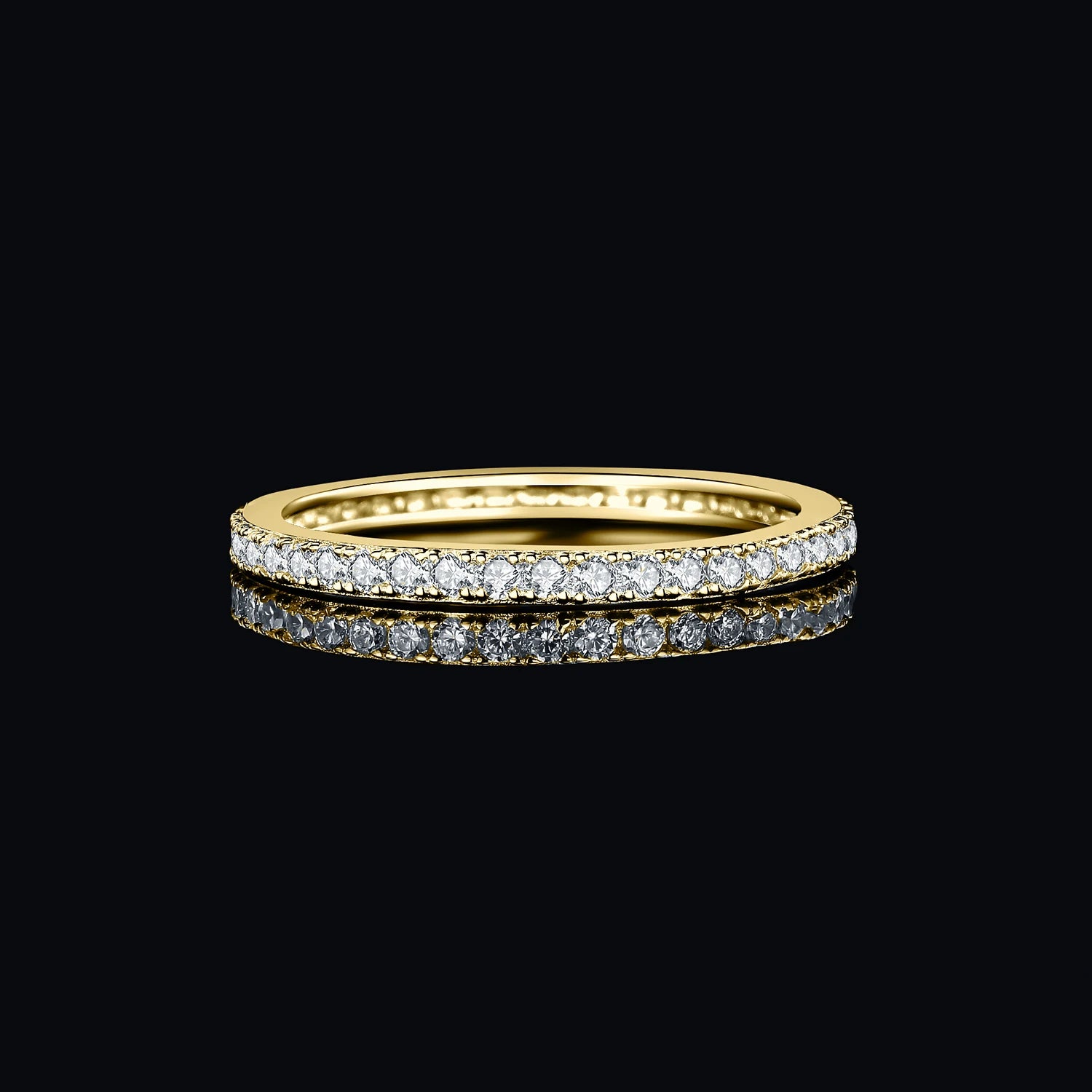 AVERLLA™ Moissanite Eternity Wedding Band Ring