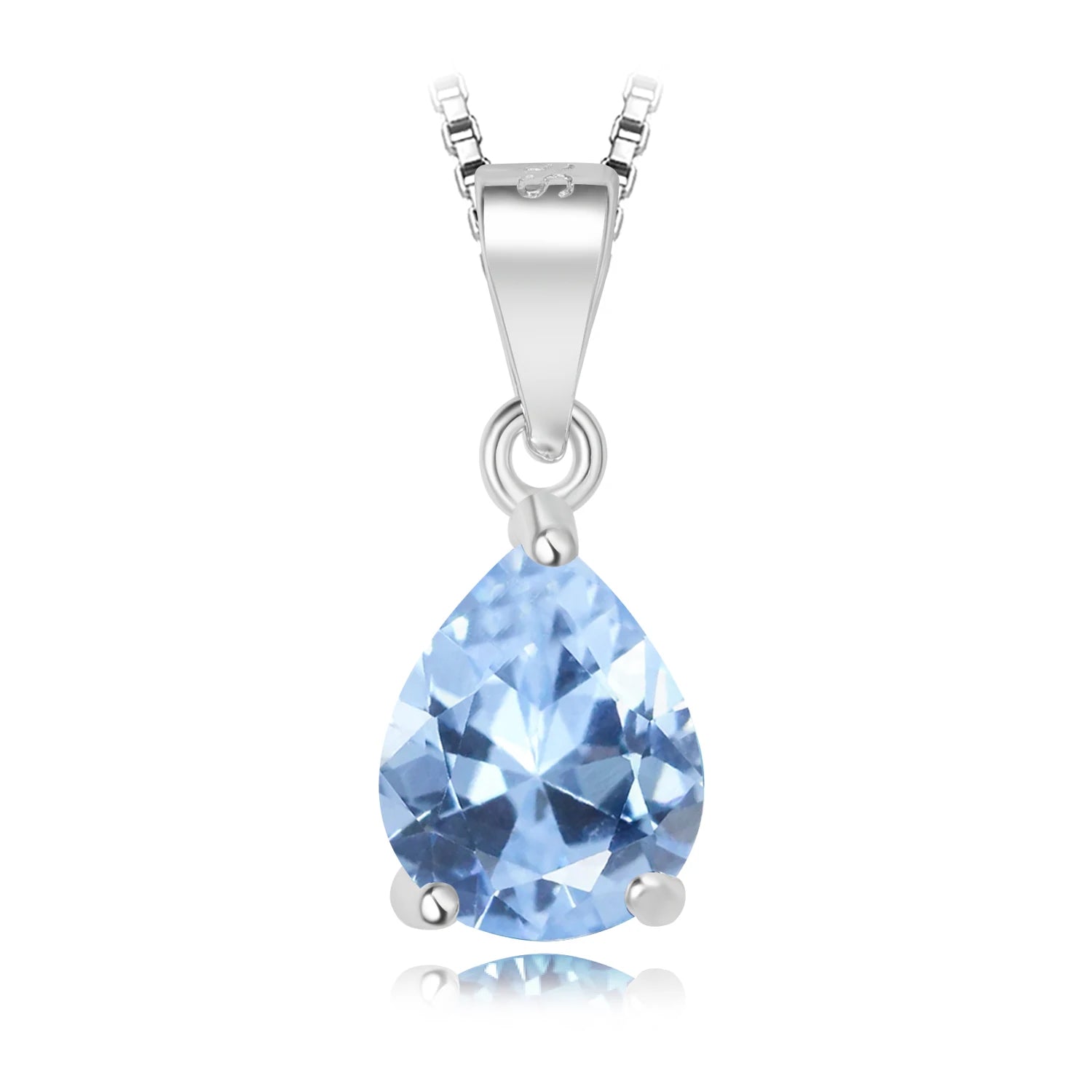 AVERLLA™ Vibrant Birthstone Sky Blue Topaz & Gemstone Pendant Necklace