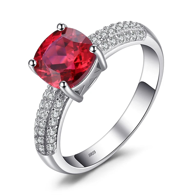 AVERLLA™ Cushion Nano Emerald Ruby Ring