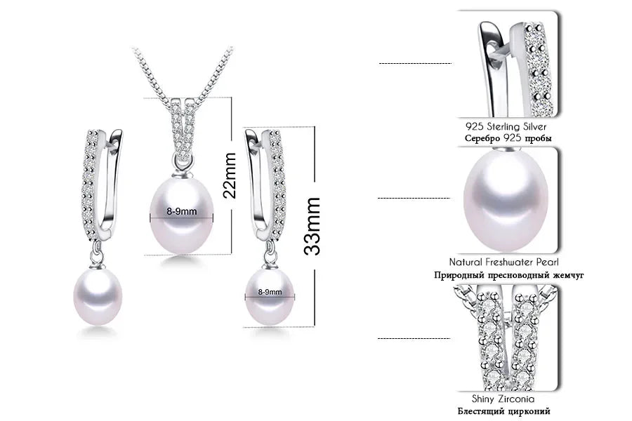 AVERLLA™ Horseshoe Grace Pearl Jewelry Set