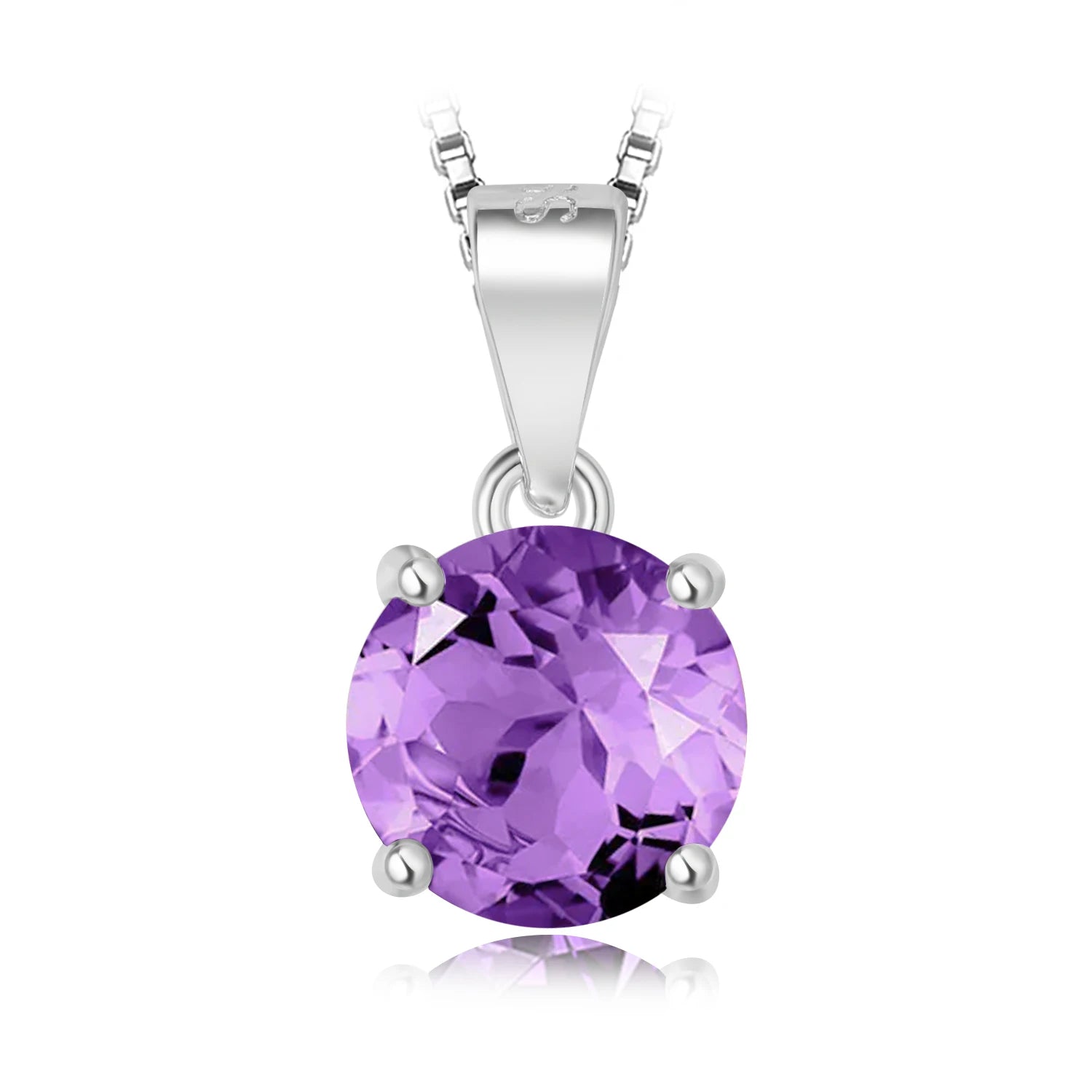 AVERLLA™ Radiant Birthstone Amethyst & Gemstone Pendant Necklace